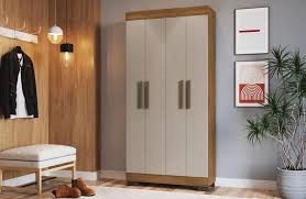 Armário Multiuso 4P Trento Canela/Chamois Faimec