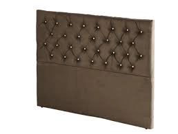 Cabeceira de Cama Box Casal 140 Diana Marrom Newsonno 