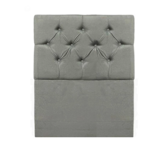 Cabeceira de Cama Box Solteiro 090 VIPP Cinza Newsonno 