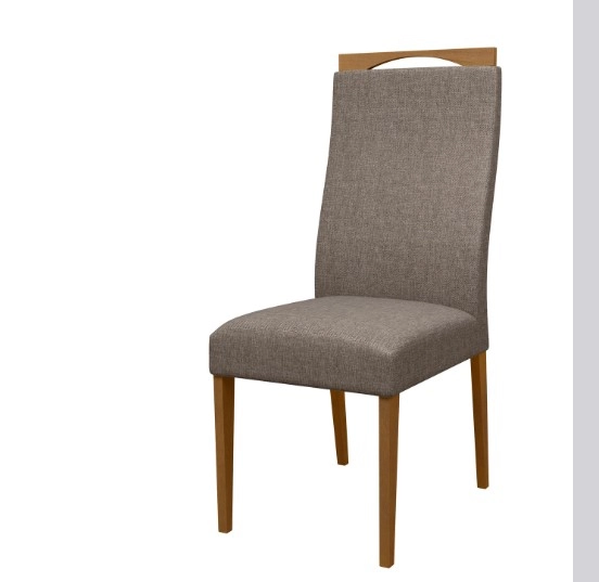 Cadeira Grecia de Linho na cor Marrom  Madetal 