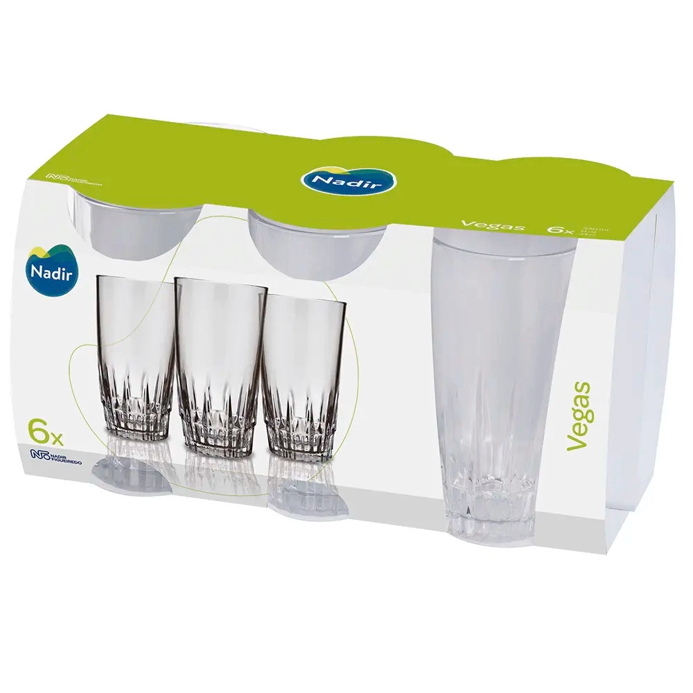 Conjunto de Copos Nadir 330ml Vegas com 6pc  (15033) 