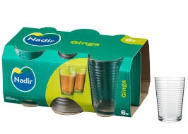 Conjunto de Copos Ginga Nadir 265ml com 6 peças 