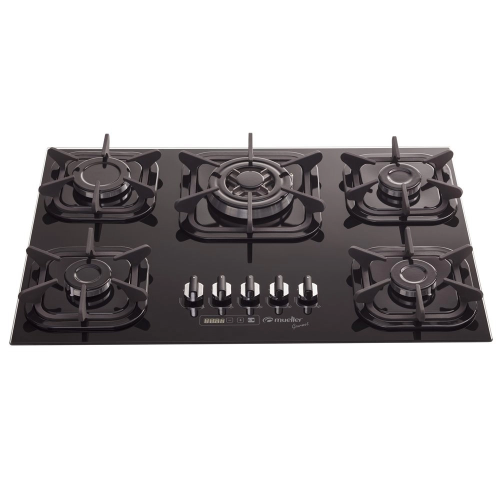 Cooktop Mueller Vidro Preto 5Bocas (601270002) 