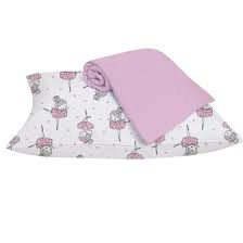 Jogo de Lençol para Berço 2Pcs em Malha Bailarina Edromania 