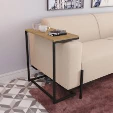 Mesa de Apoio Kappesberg Freijó/Preto (Ref. LI025-FRPRF) 