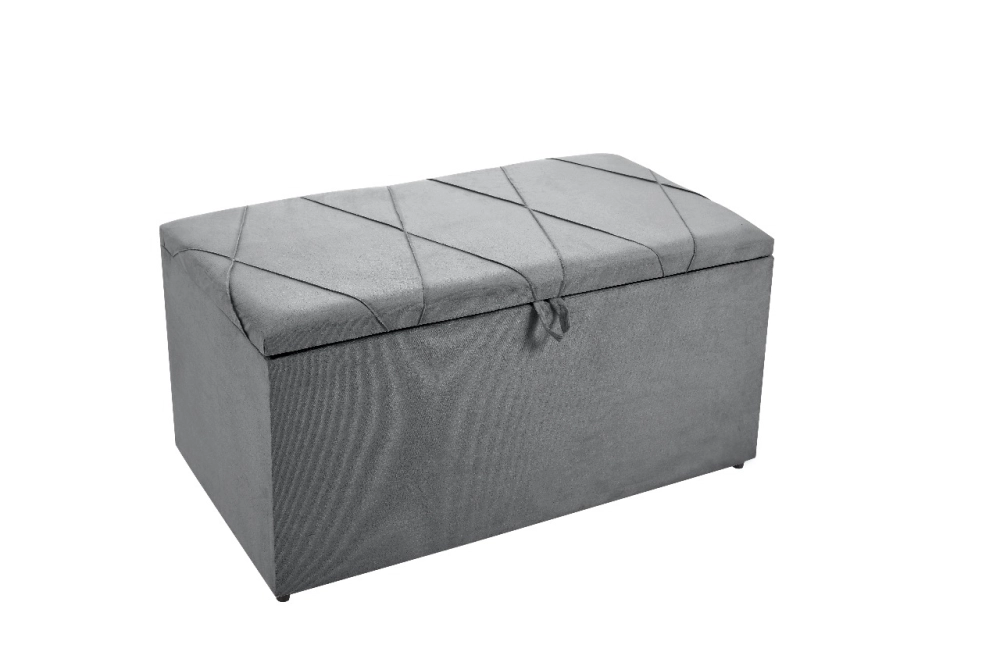 Recamier Bau 140 Brescia 080-CXB Cinza (Tec.2131) Dsoll 