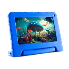 Tablet 7&quot; Multilaser Kid Pad 64GB Quad Core Azul (NB410) 