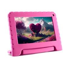 Tablet Infantil Multilaser Kid Pad Rosa Tela7" 64GB (NB411)
