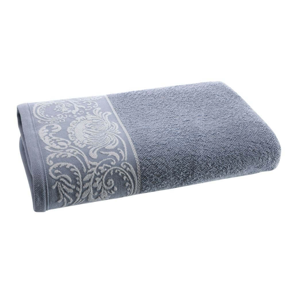 Toalha de Rosto Louise Azul 50x70cm 450g Corttex