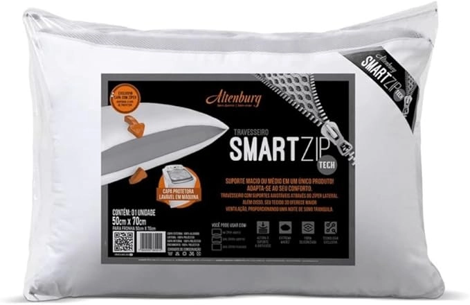 Travesseiro Altenburg 50x70 Smart Zip